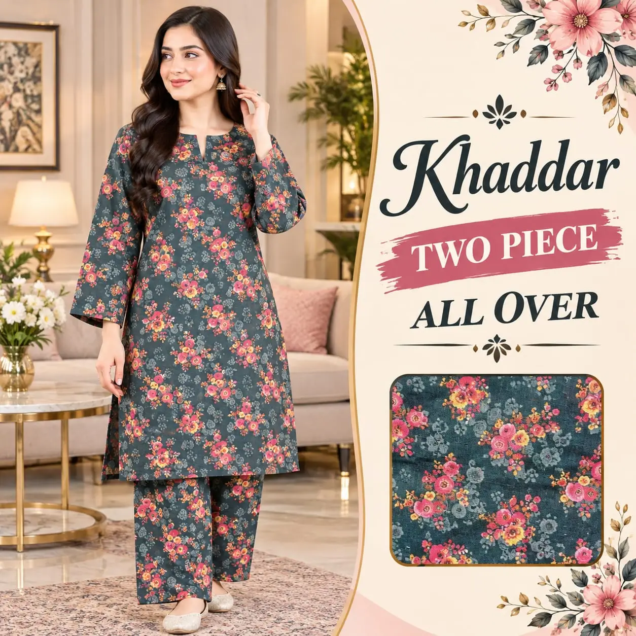 Khadar 2 piece unstich